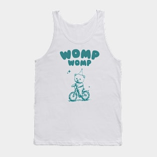 Womp Womp Funny Retro Shirt, Funny Meme Bear Tank Top